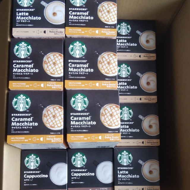 Starbucks Coffee(スターバックスコーヒー)のスターバックス　ドルチェグスト専用カプセル【定価の半額以下】 食品/飲料/酒の飲料(コーヒー)の商品写真