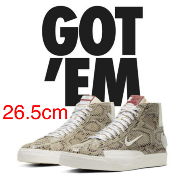 SOULLAND NIKE SB BLAZER MID SNAKESKIN