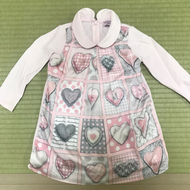 MONNALISA(モナリザ)のモナリザ ワンピース 36M キッズ/ベビー/マタニティのキッズ服女の子用(90cm~)(ワンピース)の商品写真