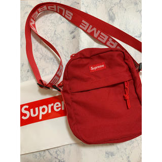 supreme shoulder bag 赤
