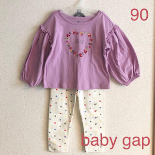 ベビーギャップ(babyGAP)の新作★baby gapロンT＆レギンスパンツ90(Tシャツ/カットソー)