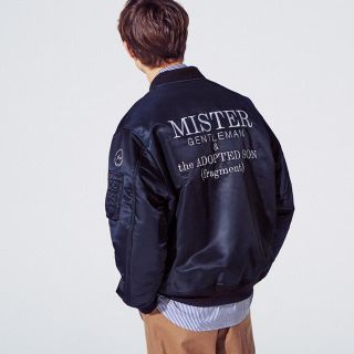 フラグメント(FRAGMENT)のMISTERGENTLEMAN fragment MA-1 black XL(ブルゾン)