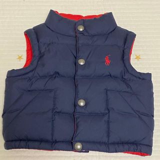 ラルフローレン(Ralph Lauren)の美品＊ラルフローレン　ダウン　ベスト　80cm(ジャケット/コート)