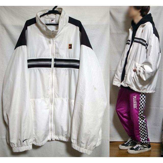 ナイキ 90's ナイロンジャケット XXL 2XL 白 黒