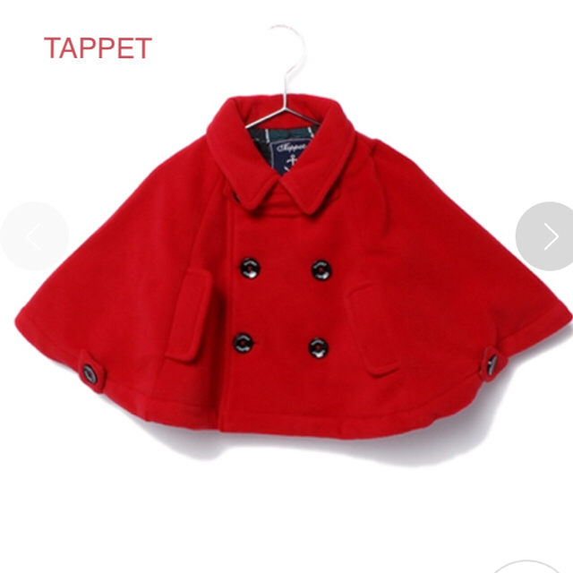 TAPPET タペット フリース ポンチョ S 70-80cm キッズ/ベビー/マタニティのベビー服(~85cm)(ジャケット/コート)の商品写真