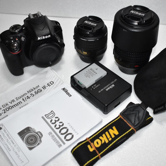 Nikon ニコン D3300ダブルズームkit 18-55 + 55-200 上質 51.0%OFF www ...