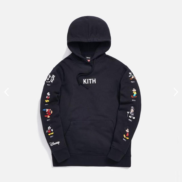 kith disney パーカー S black