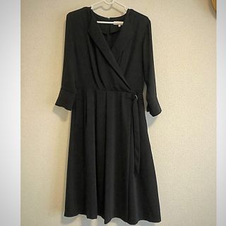 ユナイテッドアローズグリーンレーベルリラクシング(UNITED ARROWS green label relaxing)のLilly様専用　グリーンレーベルリラクシング  黒色フォーマルワンピース(ひざ丈ワンピース)