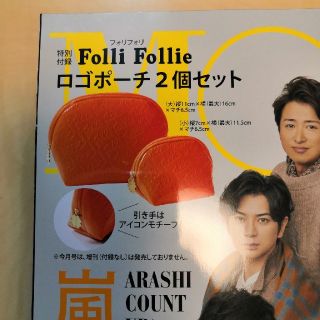 フォリフォリ(Folli Follie)の値下げ！MORE12月号付録　Folli Follieポーチ(ポーチ)