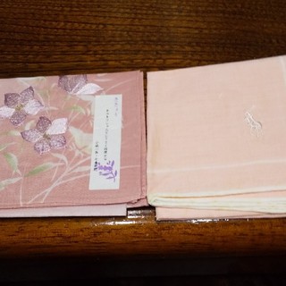 ポロラルフローレン(POLO RALPH LAUREN)のハンカチ ピンク色系2種類(ハンカチ)
