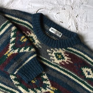 ビームス(BEAMS)のvintage ざっくり手編みニット(ニット/セーター)