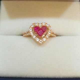 ジュエリーツツミ(JEWELRY TSUTSUMI)のジュエリーツツミ♡ルビー ハート リング(リング(指輪))