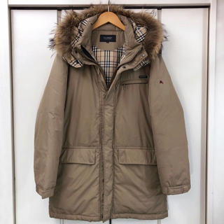 バーバリーブラックレーベル(BURBERRY BLACK LABEL)のBURBERRY BLACK LABEL フーデッド ダウンコート(M)(ダウンジャケット)