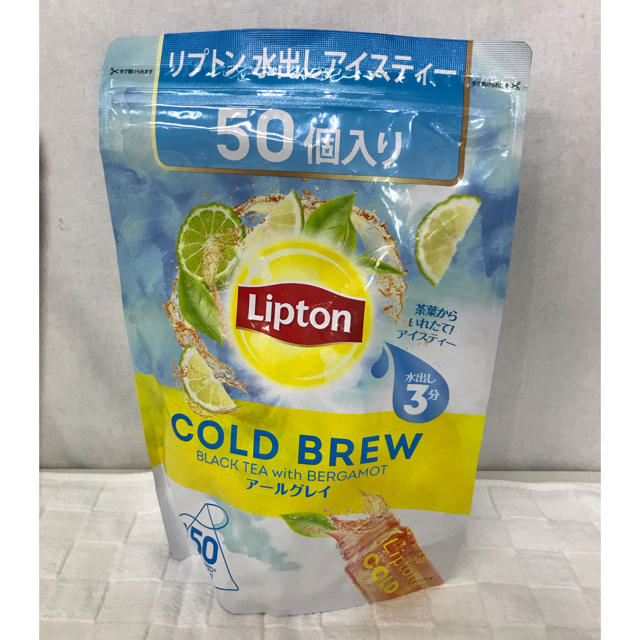 Lipton リプトン アールグレー 水出しアイスティー 50袋入 紅茶 食品/飲料/酒の飲料(茶)の商品写真