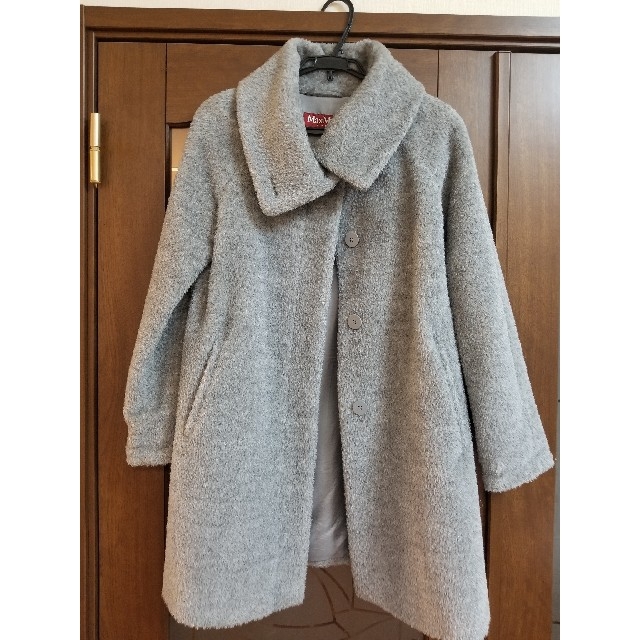 MaxMara studio アンゴラコート グレー 話題の行列 www.sacsny.com