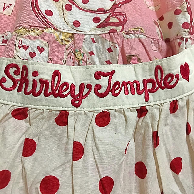 Shirley Temple(シャーリーテンプル)のシャーリーテンプルティーパーティー エプロン付きワンピース 110cm ピンク キッズ/ベビー/マタニティのキッズ服女の子用(90cm~)(ワンピース)の商品写真