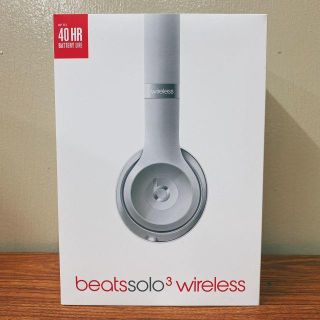 ビーツバイドクタードレ(Beats by Dr Dre)の値下げ！中古★Beats　solo3 wireless　シルバー　動作未確認(ヘッドフォン/イヤフォン)