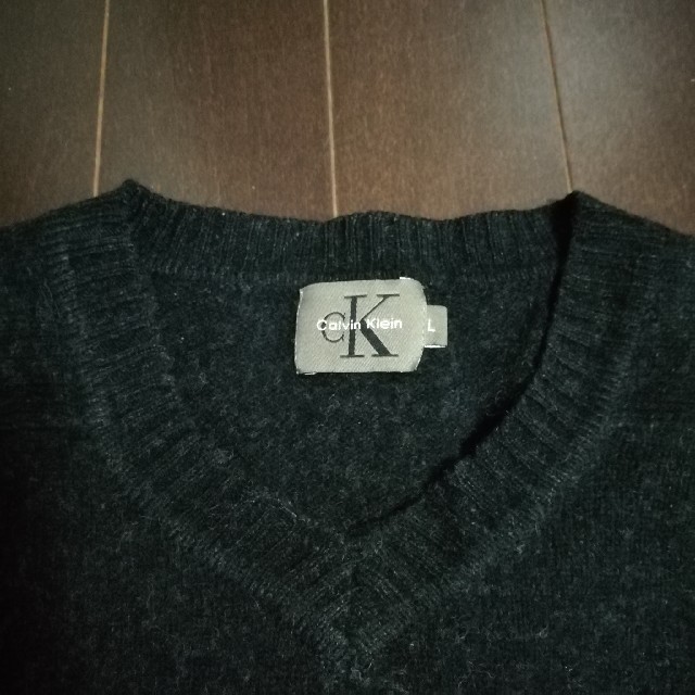 Calvin Klein(カルバンクライン)のCKセーター　ブラック メンズのトップス(ニット/セーター)の商品写真