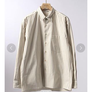 コモリ(COMOLI)のAURALEE Washed Finx Twill Stripe Shirts(シャツ)