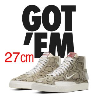 ナイキ(NIKE)のNIKE×SOULLAND SB BLAZER MID SNAKESKIN 蛇(スニーカー)