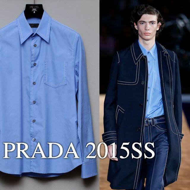 PRADA(プラダ)のPRADA 2015SS ステッチ シャツ2枚セット メンズのジャケット/アウター(テーラードジャケット)の商品写真