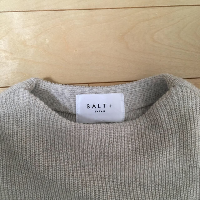 Plage(プラージュ)の最終値下げ【SALT+JAPAN】アシンメトリーノースリーブ ニットプルオーバー レディースのトップス(ニット/セーター)の商品写真