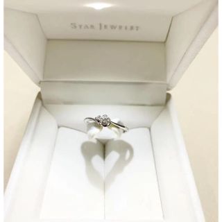 再値下げ！STAR jewelry   プラチナ ダイヤモンド リング