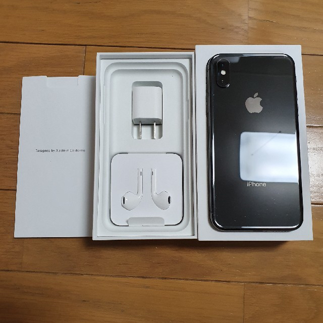 iPhoneX 256GB simフリー 美品 付属品ありver スマホ/家電/カメラのスマートフォン/携帯電話(スマートフォン本体)の商品写真