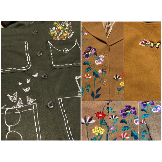 ScoLar - ☆彡 iS ScoLar R花柄刺繍コート & トリックアートパーカー ...