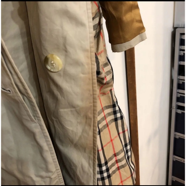 BURBERRY(バーバリー)の超希少サイズ 高級 ビンテージ バーバリー プローサム ステンカラー コート レディースのジャケット/アウター(トレンチコート)の商品写真