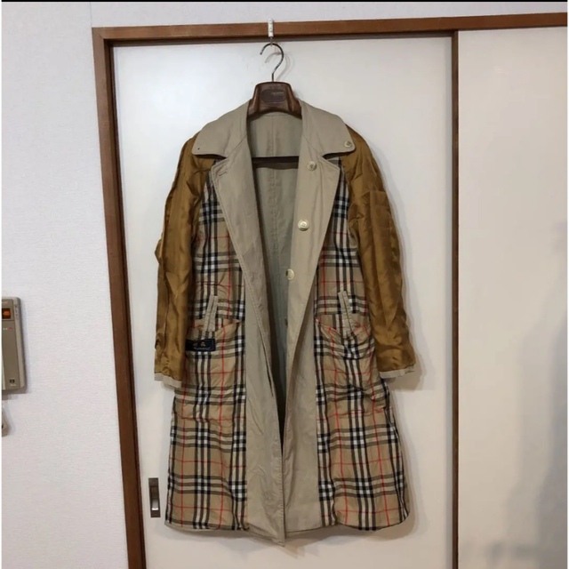 BURBERRY(バーバリー)の超希少サイズ 高級 ビンテージ バーバリー プローサム ステンカラー コート レディースのジャケット/アウター(トレンチコート)の商品写真