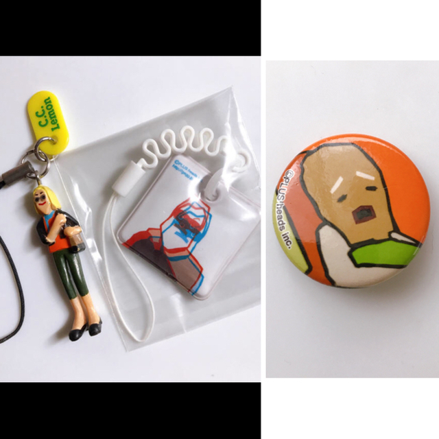 ゴールデンエッグス　ストラップと缶バッジ エンタメ/ホビーのおもちゃ/ぬいぐるみ(キャラクターグッズ)の商品写真