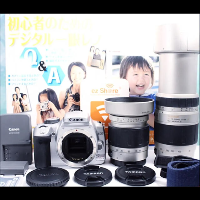 スピード出荷 ド迫力300mm✨スマホ転送‼Canon シルバー 望遠 ダブルズーム