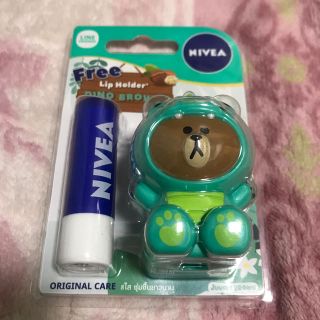 ニベア(ニベア)のニベア リップ LINE FRIENDS  ライン  ブラウン NIVEA(リップケア/リップクリーム)