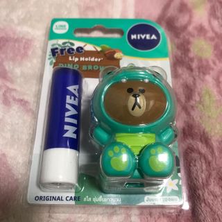 ニベア(ニベア)のニベア リップ LINE FRIENDS  ライン  ブラウン NIVEA (リップケア/リップクリーム)