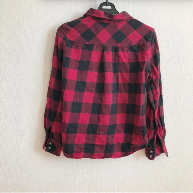 dholic(ディーホリック)のチェックシャツ 赤 レッド レディースのトップス(シャツ/ブラウス(長袖/七分))の商品写真