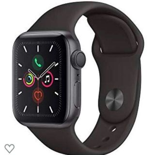 アップルウォッチ(Apple Watch)のapple watch5 アップルウォッチ5 シリーズ5  Black 40mm(腕時計(デジタル))