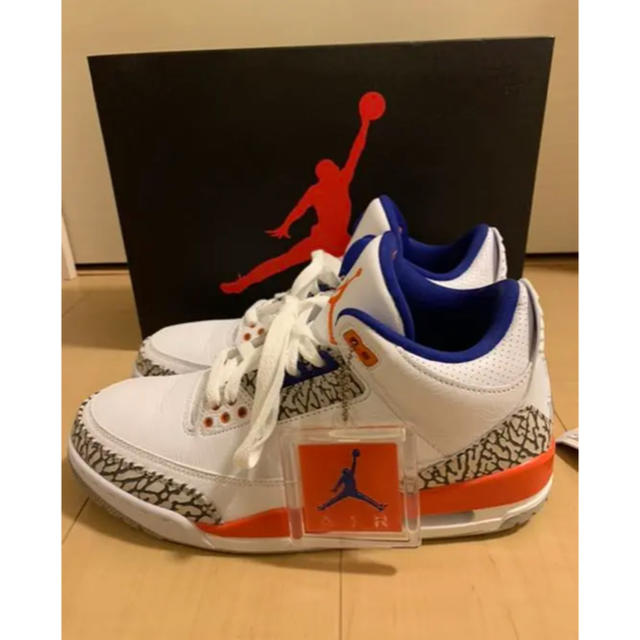 スニーカー即日発送　　NIKE  AirJordan3Knick   jordan3