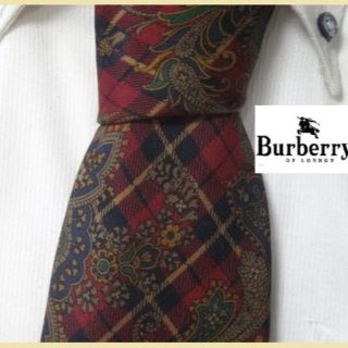 バーバリー(BURBERRY)の★大人気バーバリー★【チェック柄&ペイズリー】高級ネクタイ★希少(ネクタイ)