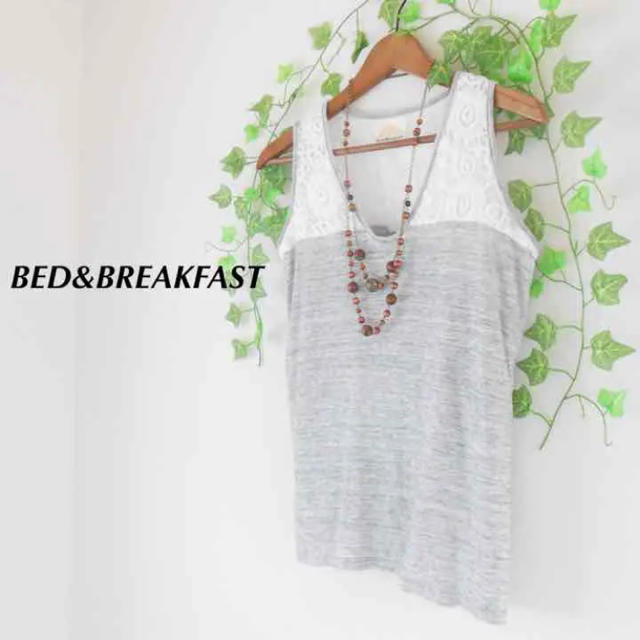 BED&BREAKFAST レース×テンセル カットソー ★送料無料 GREED