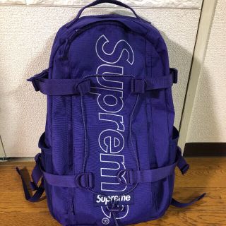 シュプリーム(Supreme)のSupremeのBackpac 2018AW 紫(バッグパック/リュック)