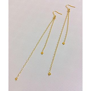 ドゥーズィエムクラス(DEUXIEME CLASSE)の【お値下げ中】ゴールドチェーンピアス(ピアス)