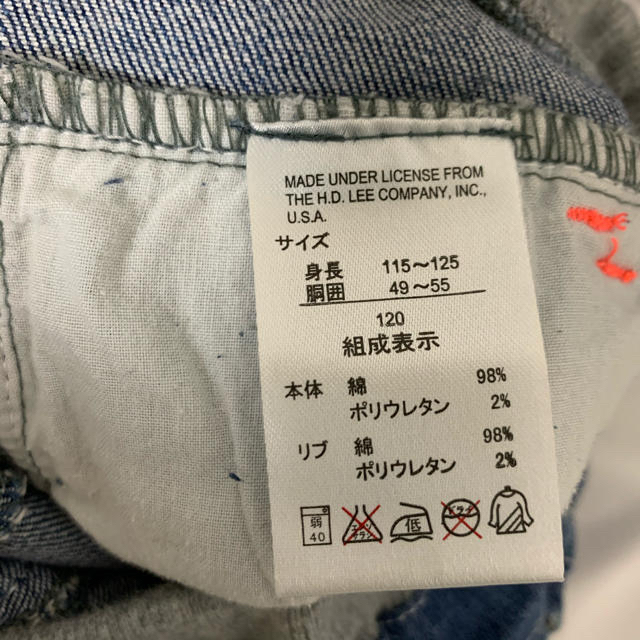 Lee(リー)のLee デニムスカート　キッズ　120 キッズ/ベビー/マタニティのキッズ服女の子用(90cm~)(スカート)の商品写真