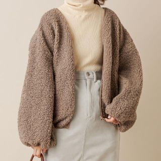 ナチュラルクチュール(natural couture)のnatural couture＊ボアブルゾン(ブルゾン)