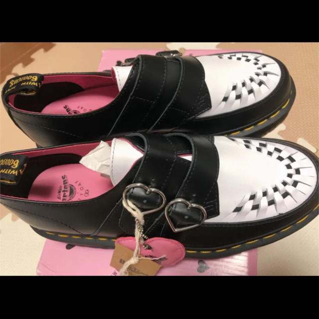 LAZY OAF(レイジーオーフ)のlazy oaf x dr.martens クリーパーシューズ 白 UK6 レディースの靴/シューズ(ブーツ)の商品写真