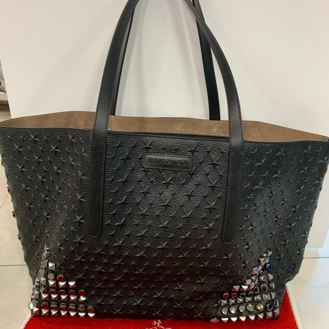 JIMMY CHOO - ジミーチュウ スタッズ トートバック 黒の通販 by いちふみ0711's shop｜ジミーチュウならラクマ