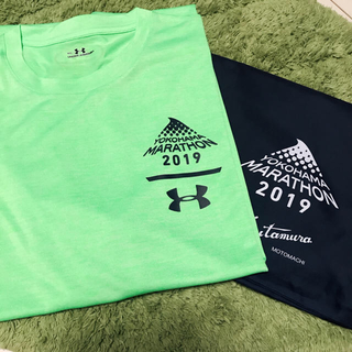 アンダーアーマー(UNDER ARMOUR)の横浜マラソン2019参加者Tシャツ&キタムラバッグ(ウェア)