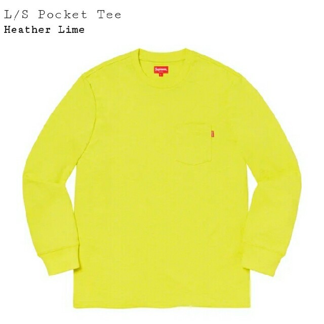 19AW Supreme L/S Pocket Tee