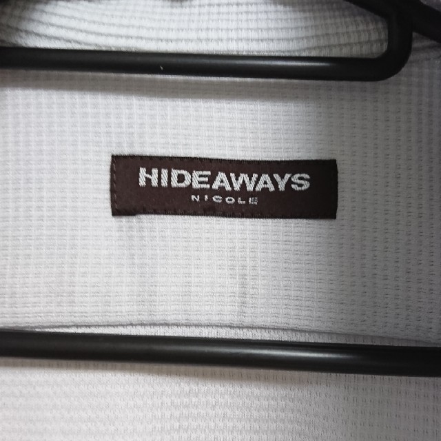 HIDEAWAY(ハイダウェイ)の週末限定値下げ  NICOLE ハイダウェイ  ワイヤー襟 定価8900円 メンズのトップス(シャツ)の商品写真