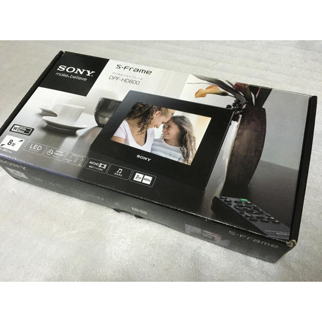 SONY(ソニー)のぱるる様専用　SONY デジタルフォトフレーム DPF-HD800 ホワイト インテリア/住まい/日用品のインテリア小物(フォトフレーム)の商品写真